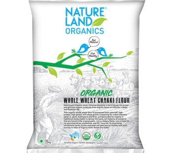 Atta Whole Wheat Organic Nature Land 5 KG Chapati Mjöl