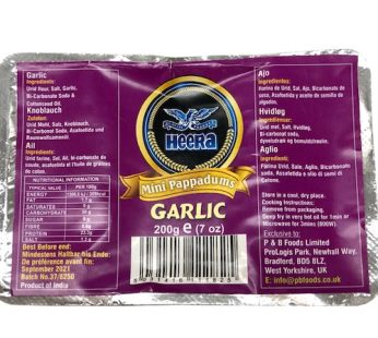 Mini Pappadam (Garlic) 200 g (need to fry)