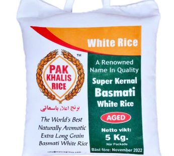 Pak Khalis White Basmati Rice 5 Kg